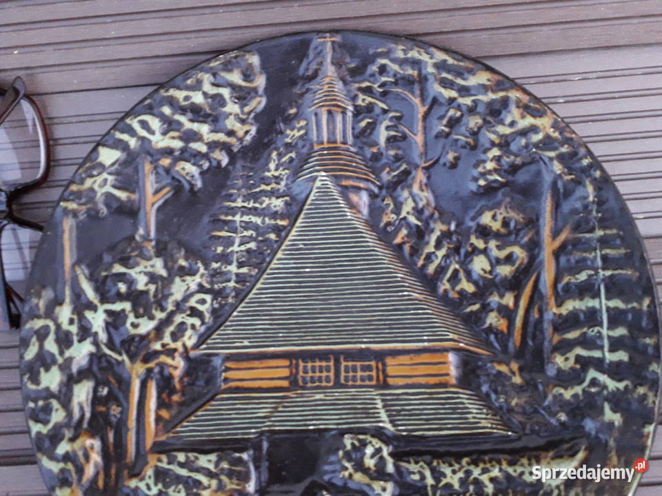 Talerz ozdobny prl pamiątka ze Spały mazowieckie