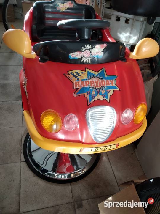 Fotel fryzjerski dzieci samochodzik Fryzjerstwo i kosmetyka dolnośląskie Środa Śląska