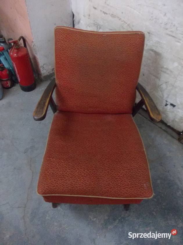 Stary fotel pro Czechosłowackiej vintage Bielsko-Biała