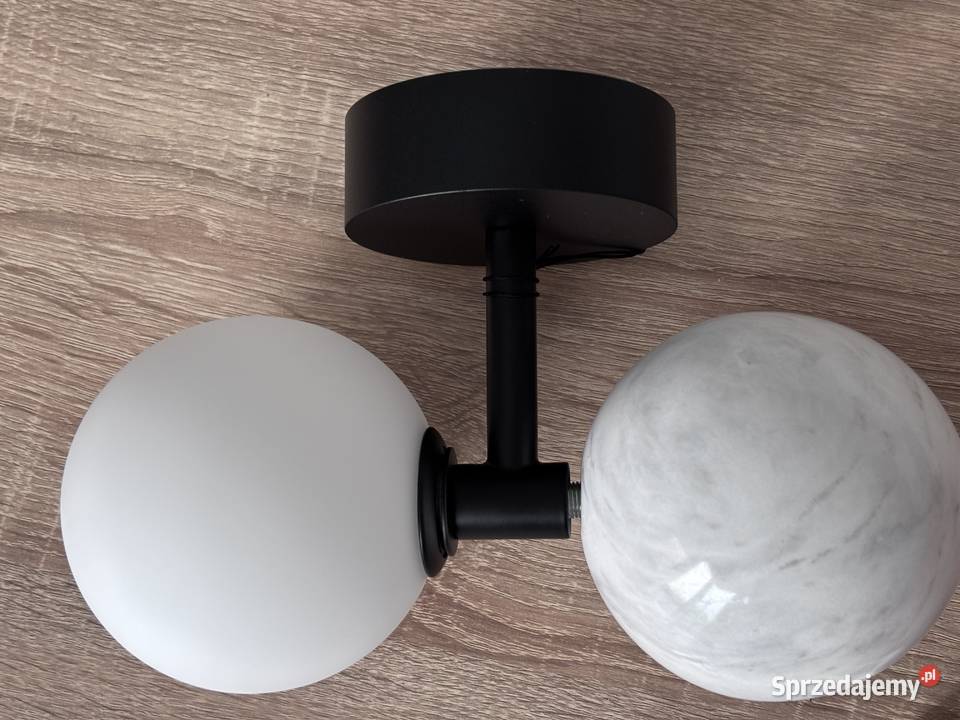 Aromas Lampa ścienna kinkiet marmur czarny metal Oświetlenie Dobiesz