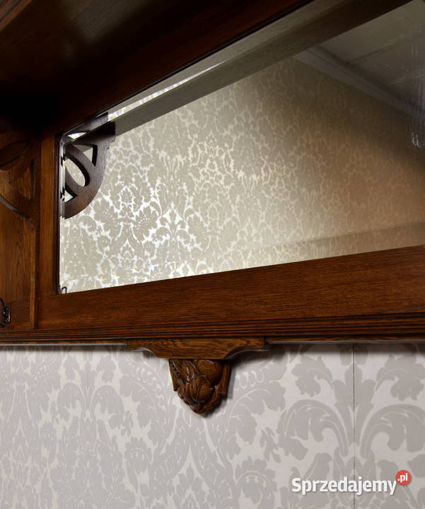 Wisząca garderoba secesja wieszak półka antyk wielkopolskie Swarzędz