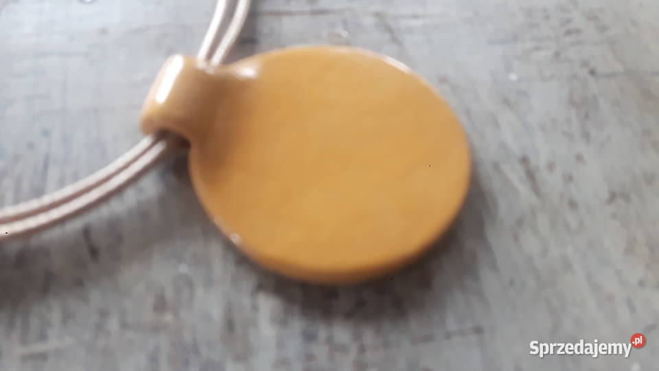 Naszyjnik ceramiczny ręcznie wykonany mazowieckie