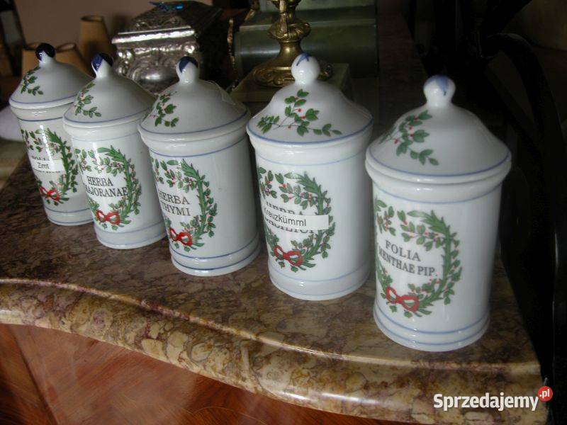 porcelanowe pojemniki kuchenne 5 sztuk Gorzów Wielkopolski