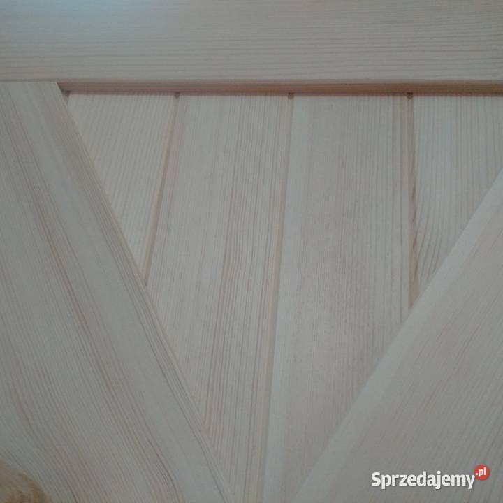 Loft Sosnowe drewniane drzwi Mocne solidne Wieliczka
