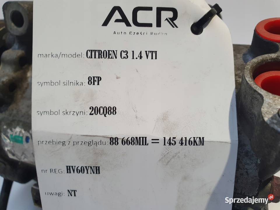 SPRĘŻARKA KLIMATYZACJI Citroen C3 II 14 VTI osobowe lubelskie