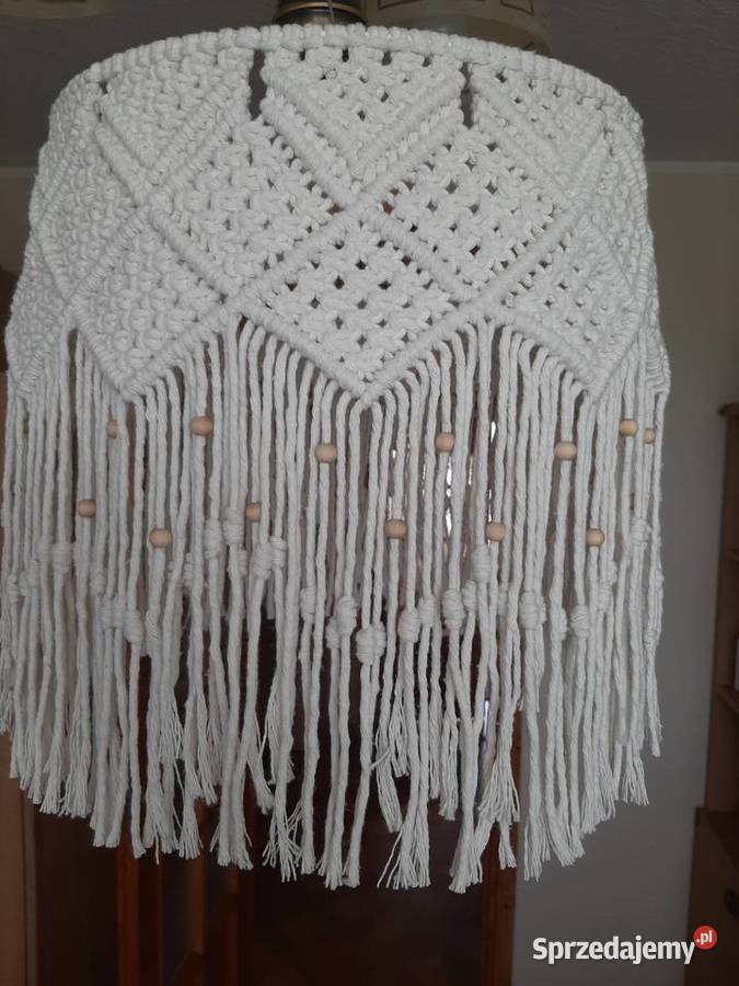 Abażur żyrandol lampa makrama rękodzieło Bydgoszcz