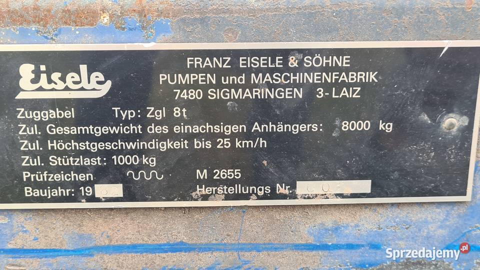 Przyczepa 5 m aluminiowe burty tandem hamulec burtowe świętokrzyskie Ostrowiec Świętokrzyski