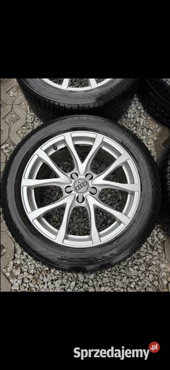 Alufelgi OEM Audi 5x112 opony zimowe 2455018 A6 lubelskie Krępiec