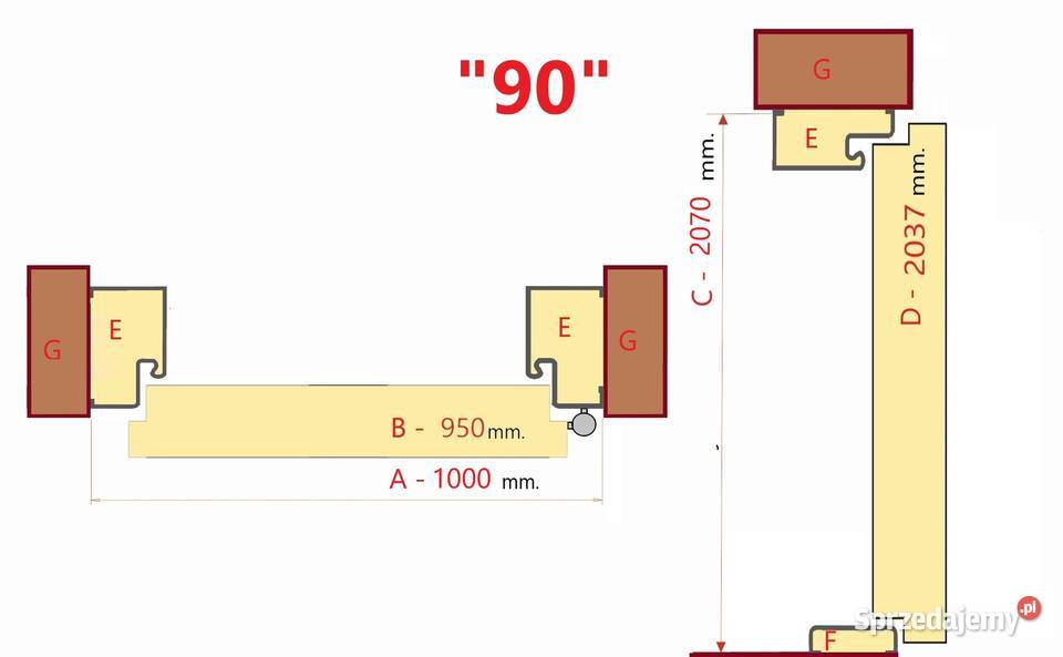 Drzwi wejściowe do domu Zewnętrzne GA23 BLACK Ciemniewo