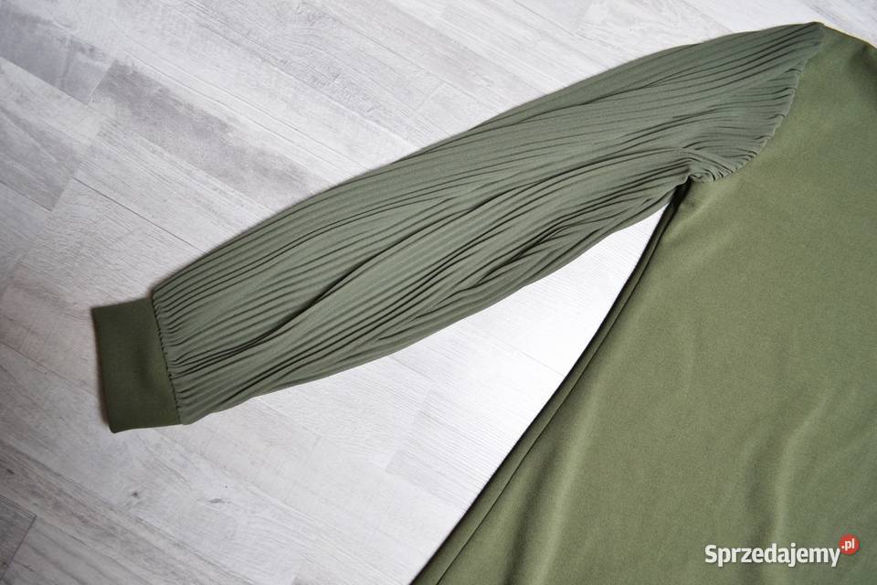 Sukienka khaki zielona S oversize Floyd prosta