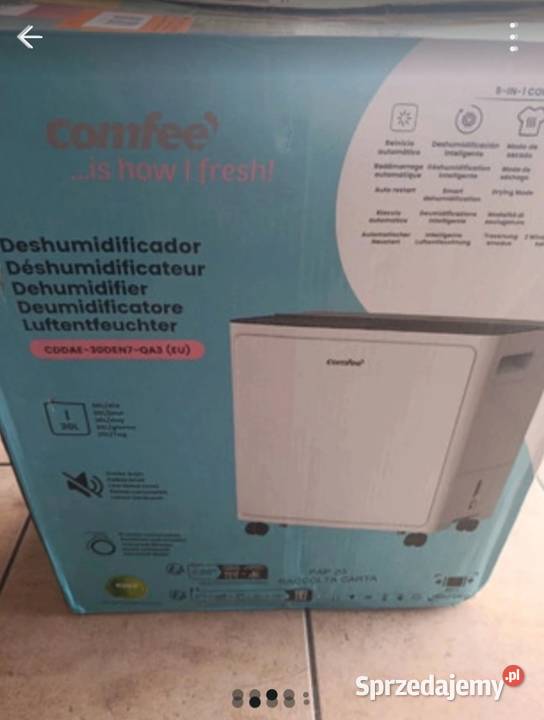 Osuszacz powietrza Comfee 30L WiFi UVC nowy opolskie Ligota Bialska