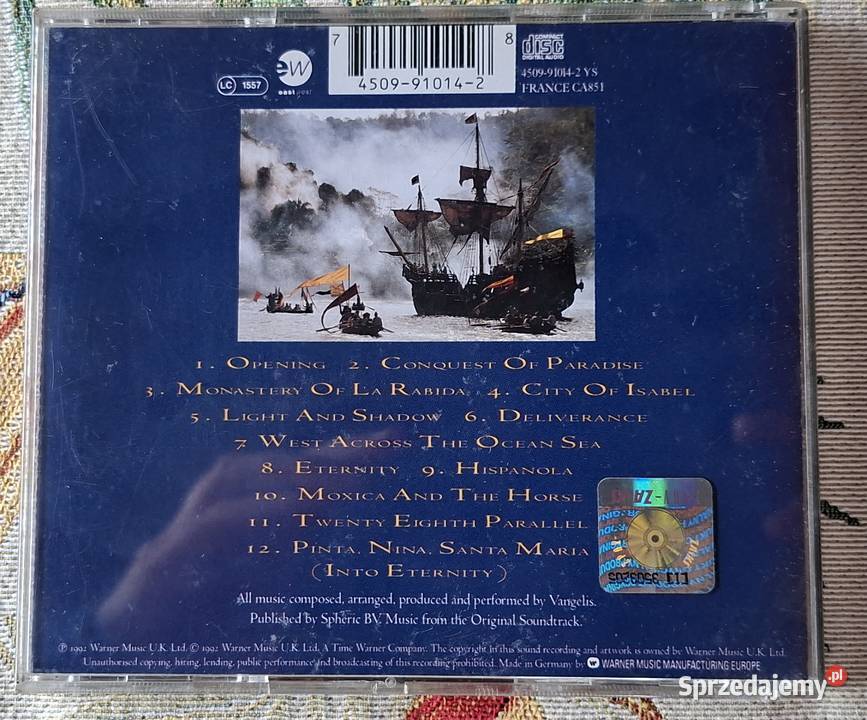 Vangelis 1492 Conquest of Paradise CD CD Kraków