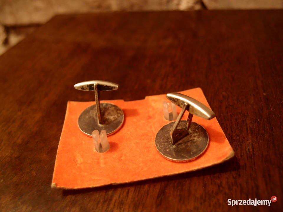 z dawnych lat srebrne spinki do mankietów sprzedam
