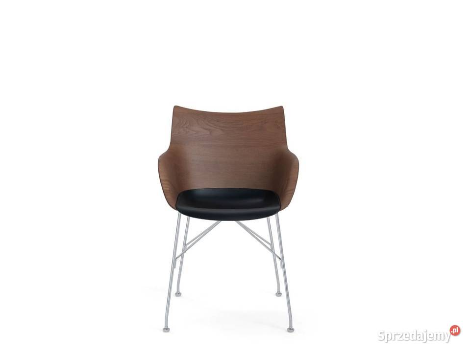 Fotel krzesło Kartell QWood design Philipp 55cm Lublin