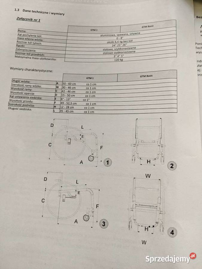 Wózek inwalidzki aktywny sportowy GTM1 Mobil mazowieckie Warszawa