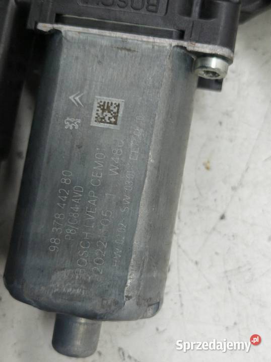 MECHANIZM SZYBY PRAWY PRZÓD 9840196880 Peugeot Rok produkcji 2022