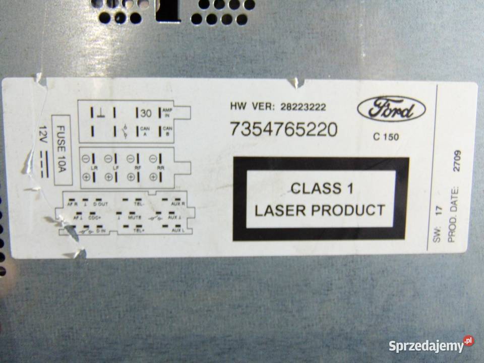 RADIO CD FORD KA MK2 7354765220 28223222 wielkopolskie sprzedam