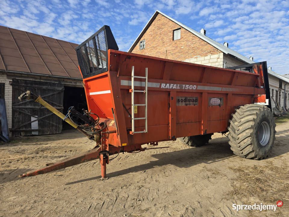 Rozrzutnik obornika SODIMAC RAFAL 1500 15 m3 Rozrzutniki obornika Turowo