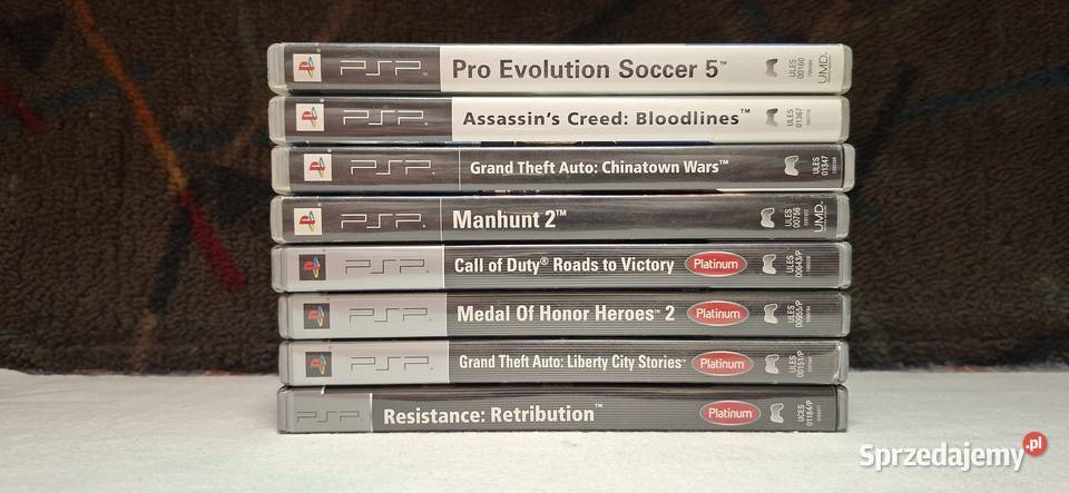 Gry na konsolę PSP dot kompletu 16 sztuk Zielona Góra