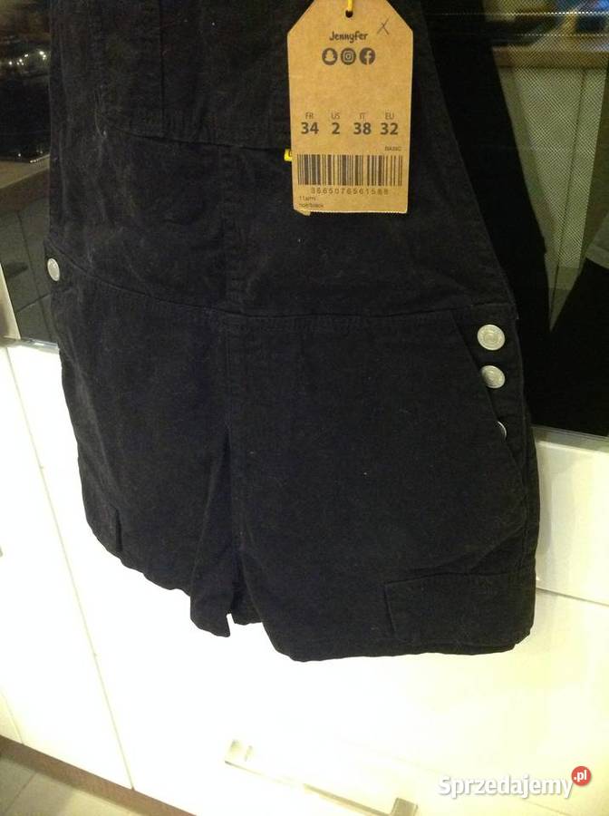 Spodnie Ogrodniczki Czarne Jeans Damskie lubuskie Nowa Sól