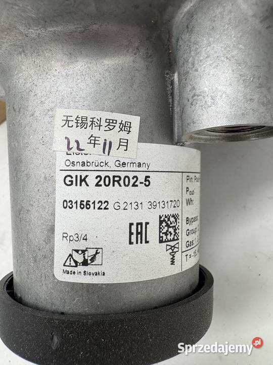 Kromschroder GIK 20R025 03155122 Control Valve Pozostałe mazowieckie Warszawa sprzedam