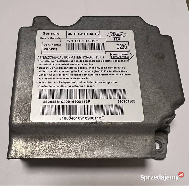 Ford Ka mk2 airbag sensor osobowe Bielany Wrocławskie