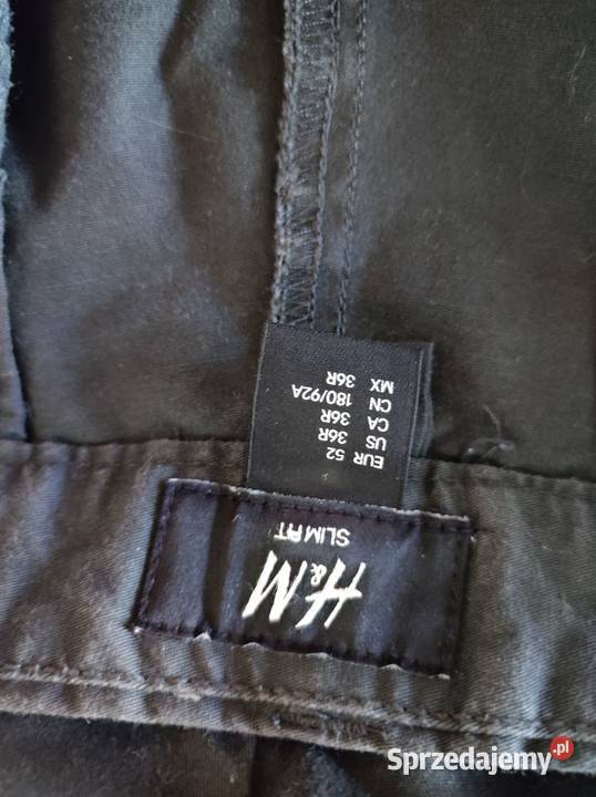 spodnie męskie HM uniwersalne klasyczne cargo Odzież codzienna Moda i Styl Kielce