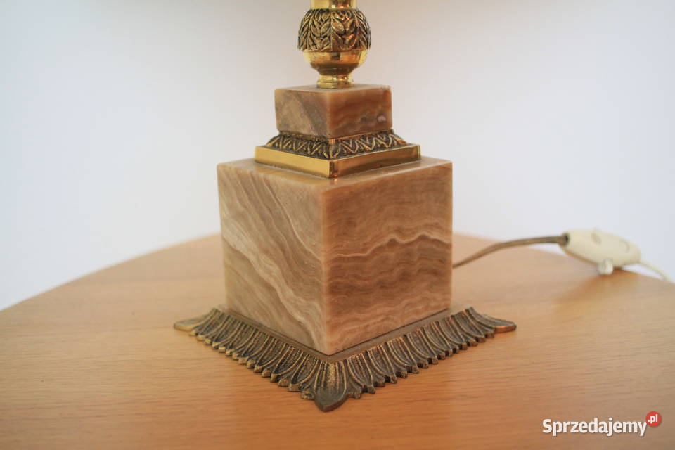 Piękne lampa stołowa klasyczna bogate zdobienie