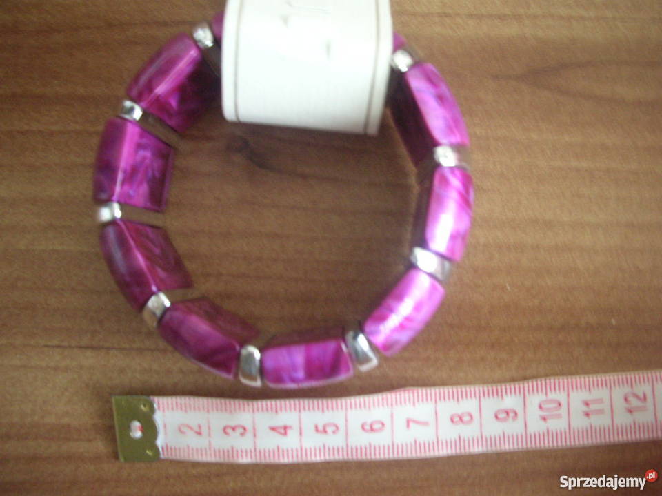 NOWA Bransoletka fioletowosrebrna Warszawa