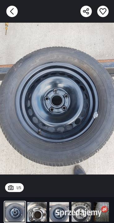 Pełnowymiarowe koło passat audi seat 20555R15 osobowe Laskowa