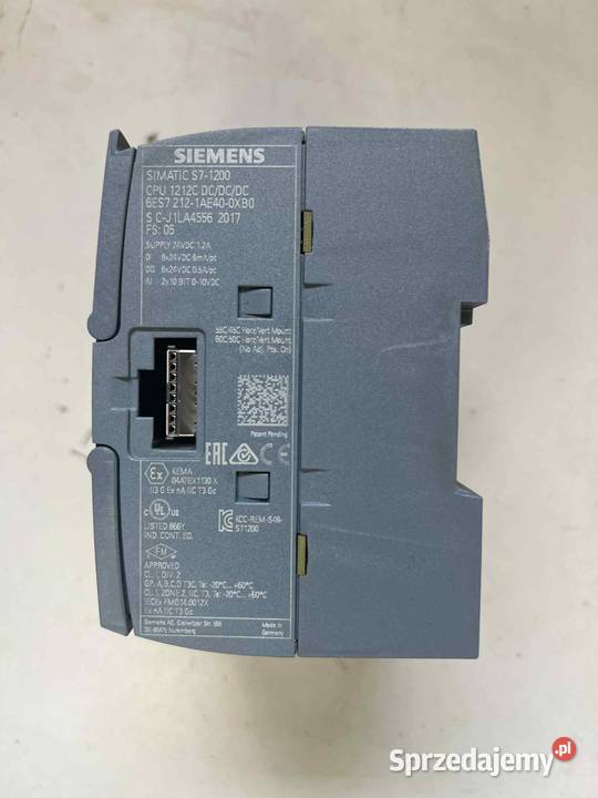 SIEMENS S71200 CPU 1212C 6ES7 2121AE400XB0 Bratoszewice