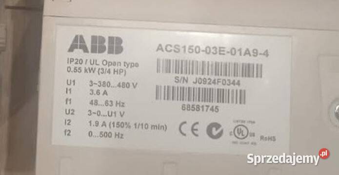 Falownik ACS15003E01A94 100 sprawne mam ich łódzkie Łódź sprzedam