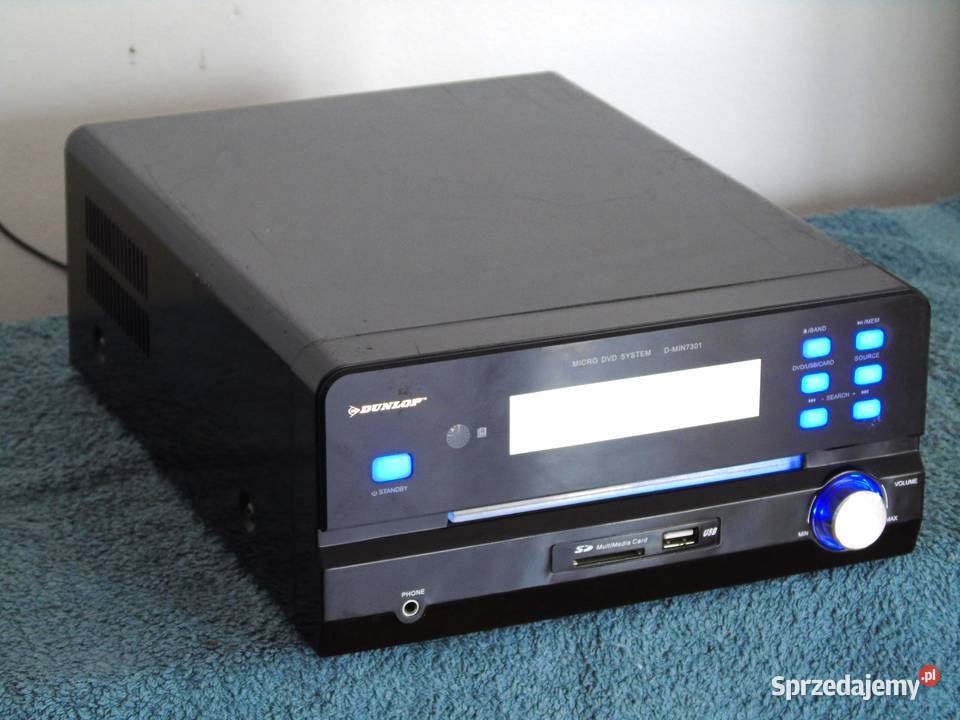 Amplituner Dunlop USB mp3 CD DVD DOSTAWA Wieże i miniwieże Jasło