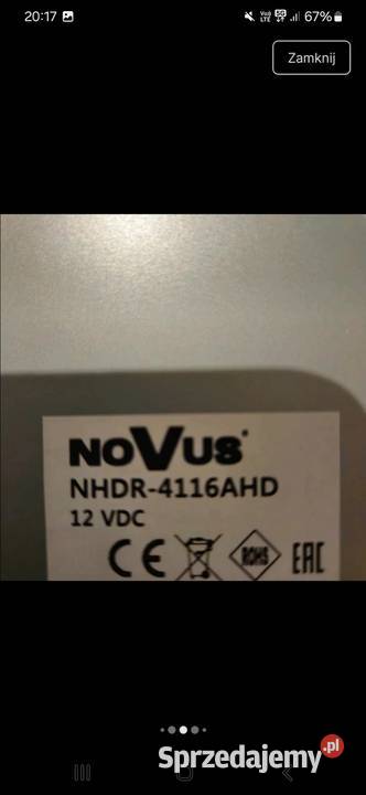 Rejestrator novus 16 portów na kamery sprzedam