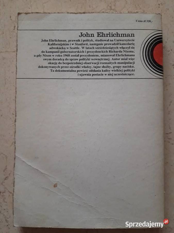 Waszyngton zamkniętymi drzwiami John Ehrlichman Bielsko-Biała