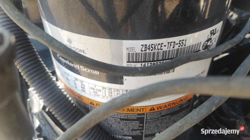 Używany kpl agregat sprężarka chłodnicza wielkopolskie Krobia