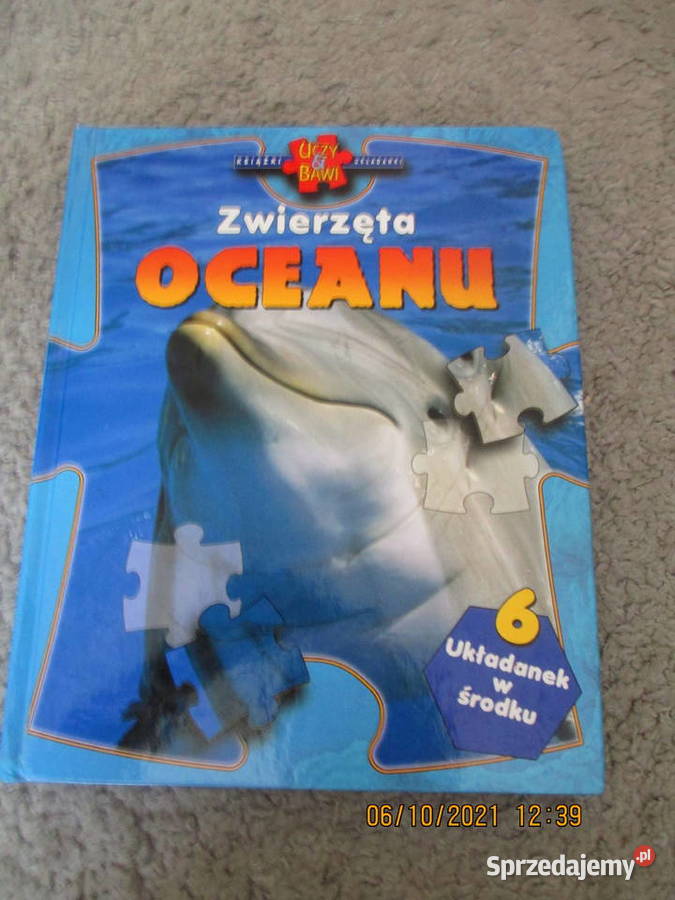 zwierzęta oceanu - książka puzzle