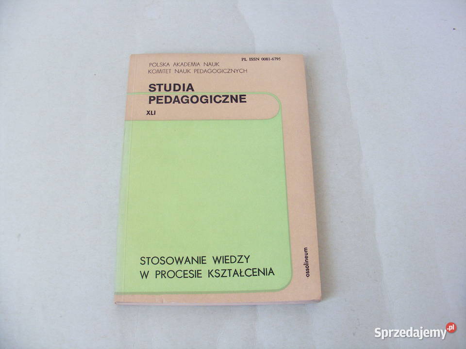 Stosowanie wiedzy Potrzeby wychowawcze Systemy Książki naukowe i popularnonaukowe Oborniki Śląskie