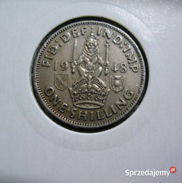 Wielka Brytania Half Korony 1948r W Holderze Kalisz