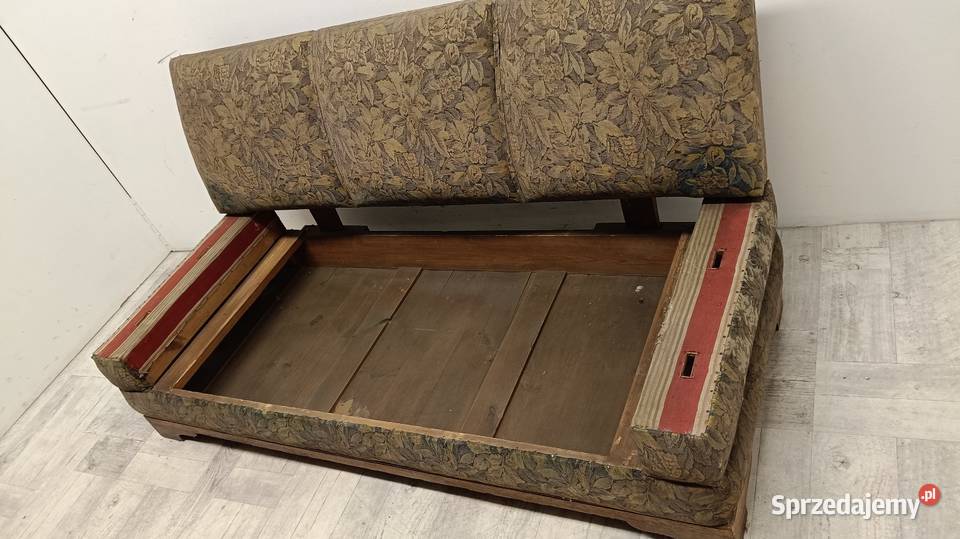 sofa Art deco lata 30te design vintage tkanina Radomsko
