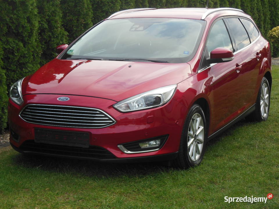 Ford Focus Titanium Bogate wyposażenie wygląd czujnik martwego pola Lubin