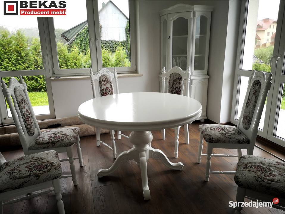 Biały Dębowy Narożnik Prowansalski Witryna 70cm Sieraków sprzedam