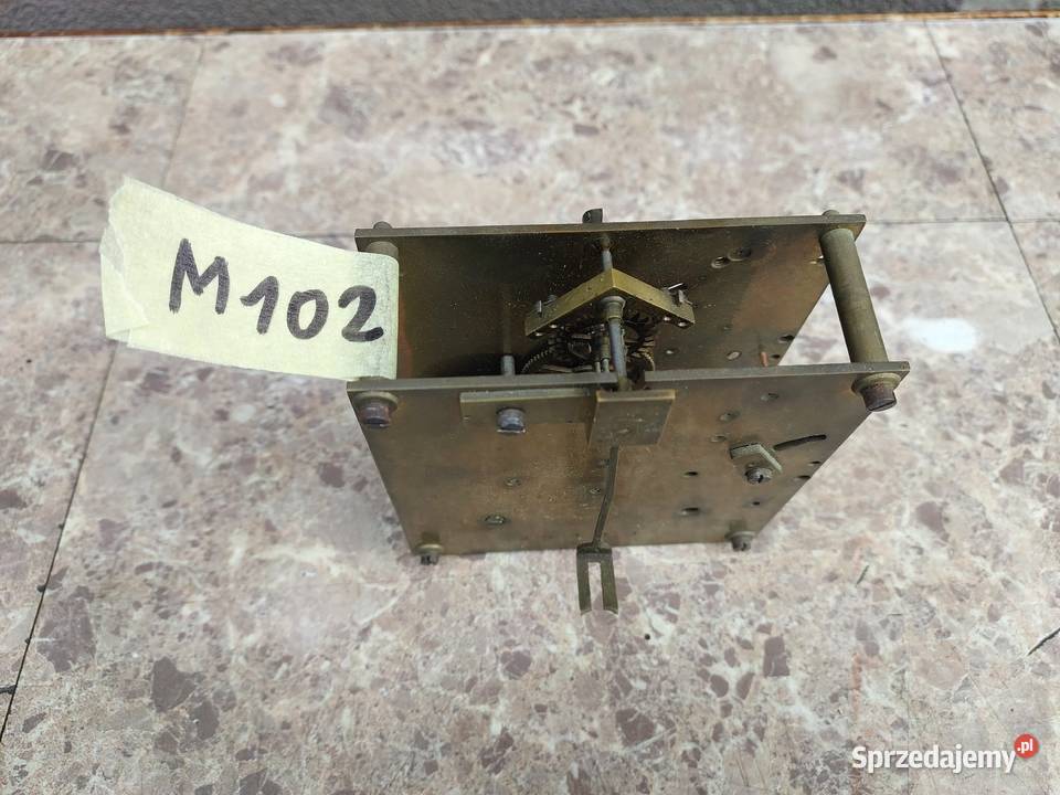 M102 Mechanizm starego zegara ściennego pełna Tczew