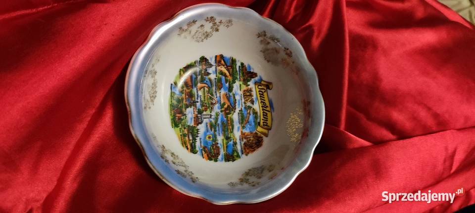 Miska kolekcjonerska zabytki Sauerland porcelana dolnośląskie