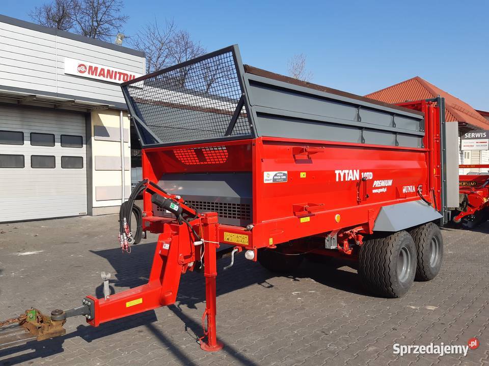 Rozrzutnik obornika Unia Tytan 10 TD 8 ton Rozrzutniki obornika lubelskie Lublin