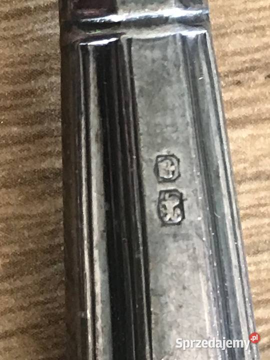 Komplet zabytkowych sztućców deserowych SREBRO Warszawa