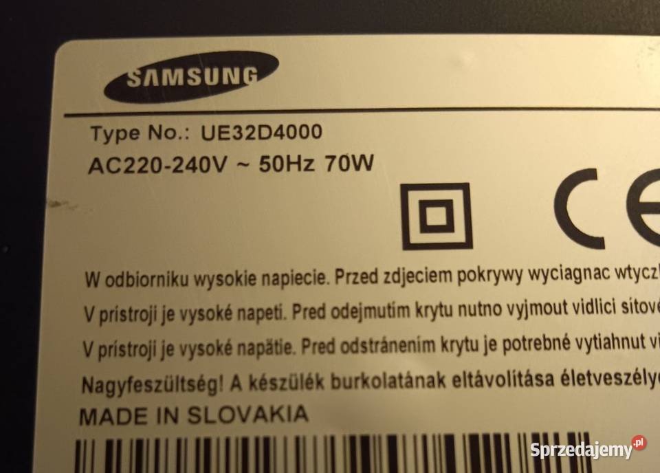 Samsung UE32D4000 Głośniki Kpl