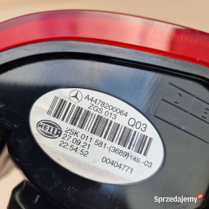 MERCEDES VITO 447 W447 LAMPA TYŁ LEWA