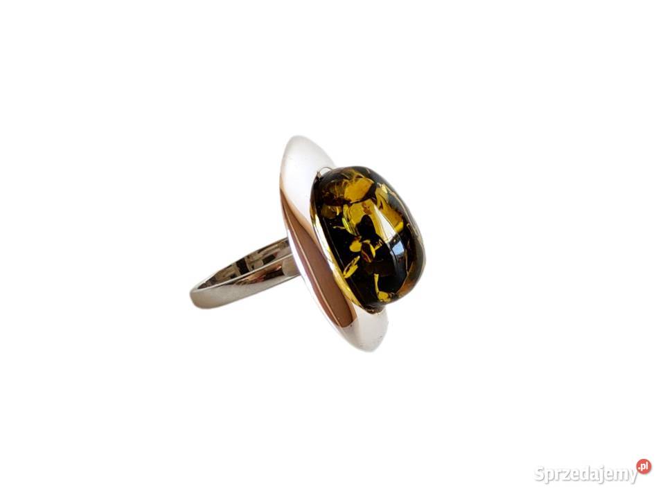 7434 Kosmos Bursztyn Srebro Pierścionki Kędzierzyn-Koźle