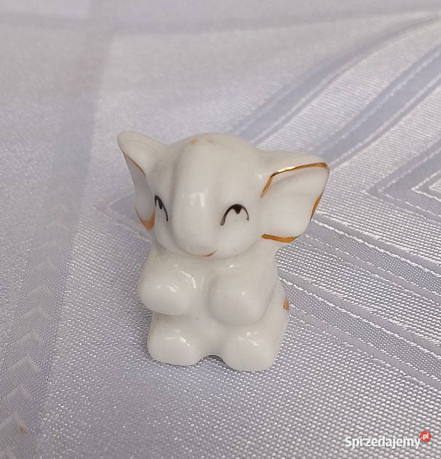figurka porcelanowa słoń miniaturka